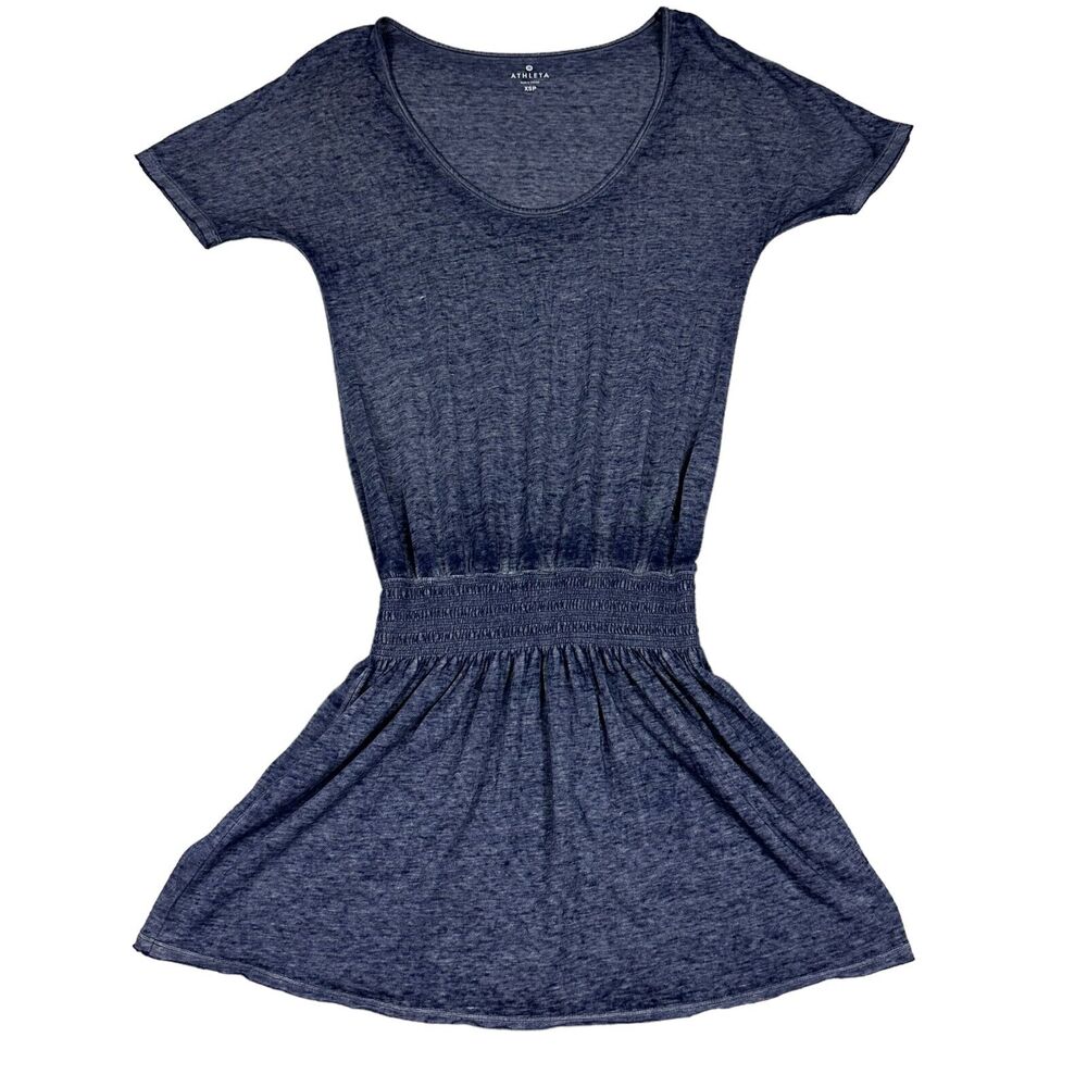 Athleta Heather Navy Mini Dress